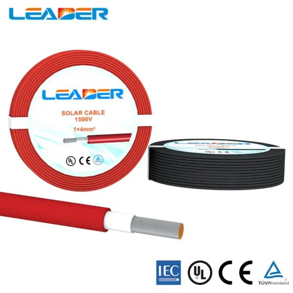 Cáp DC Leader 4 mm2, 6 mm2 cho Điện mặt trời